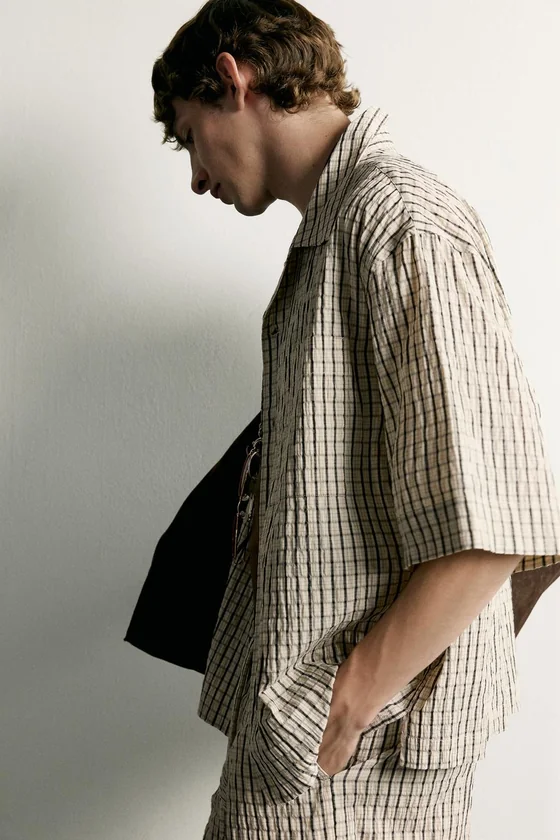 РУБАШКА RELAXED FIT В КЛЕТКУ