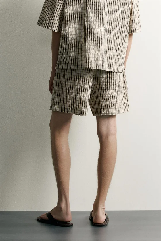 ШОРТЫ В КЛЕТКУ RELAXED FIT
