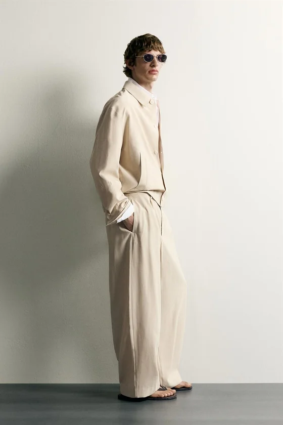 БРЮКИ RELAXED FIT СО СКЛАДКАМИ