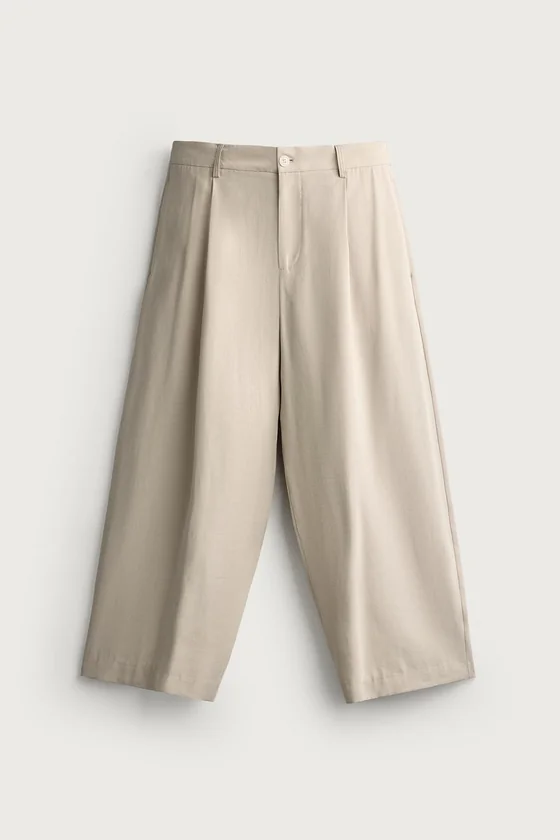 БРЮКИ RELAXED FIT СО СКЛАДКАМИ