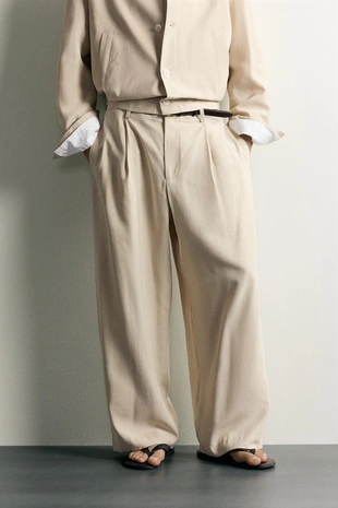 Брюки Relaxed Fit со складками