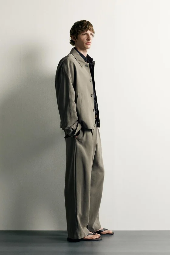 БРЮКИ RELAXED FIT СО СКЛАДКАМИ