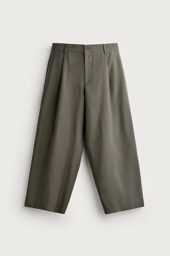 БРЮКИ RELAXED FIT СО СКЛАДКАМИ