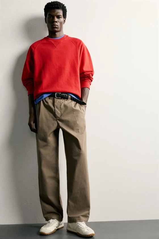БРЮКИ RELAXED FIT СО СКЛАДКАМИ