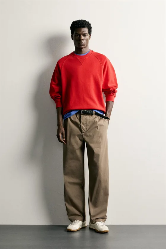 БРЮКИ RELAXED FIT СО СКЛАДКАМИ