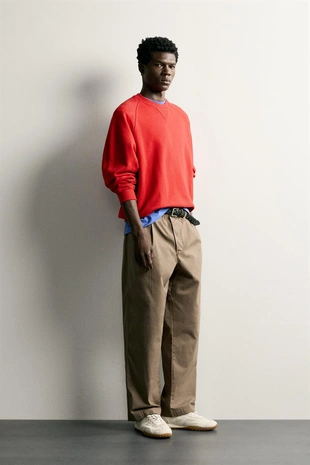 Брюки Relaxed Fit со складками