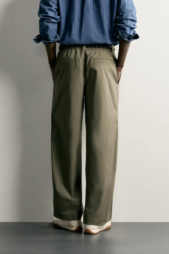 БРЮКИ RELAXED FIT СО СКЛАДКАМИ