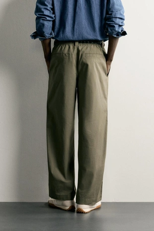 Брюки Relaxed Fit со складками