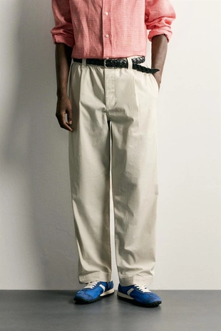 Брюки Relaxed Fit со складками