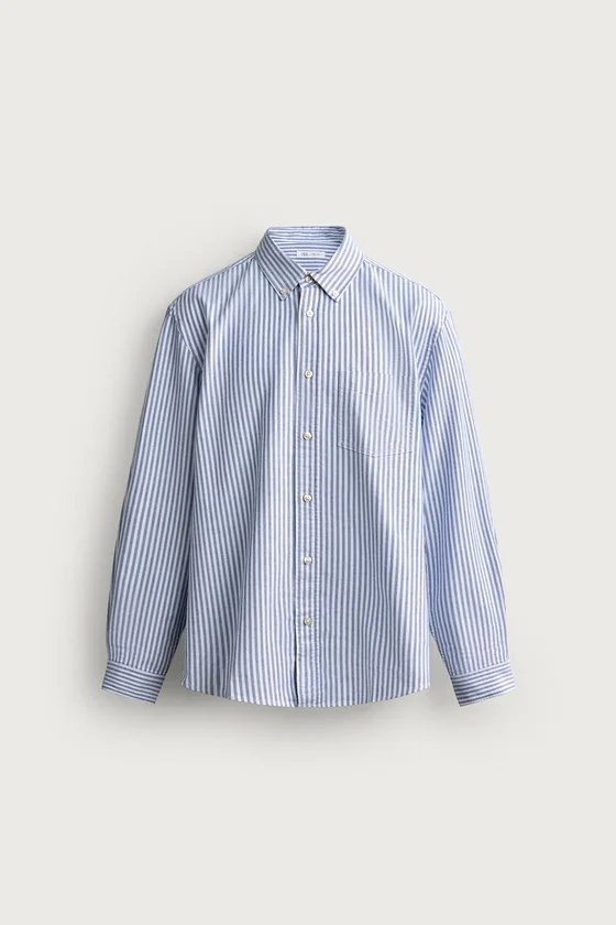 РУБАШКА REGULAR FIT ФАКТУРЫ ОКСФОРД