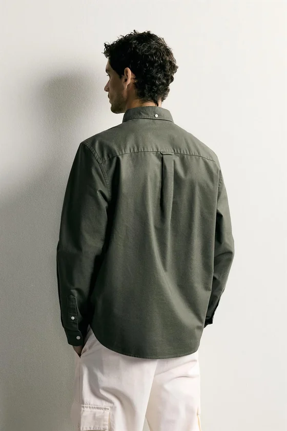 РУБАШКА REGULAR FIT ФАКТУРНАЯ ОКСФОРД