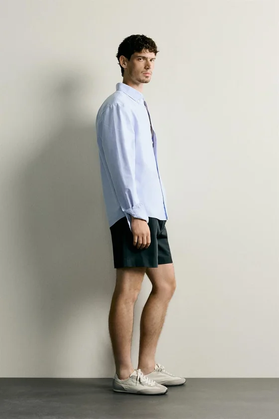 РУБАШКА REGULAR FIT ФАКТУРНАЯ ОКСФОРД