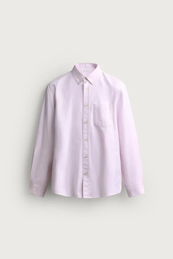 РУБАШКА REGULAR FIT ФАКТУРНАЯ ОКСФОРД