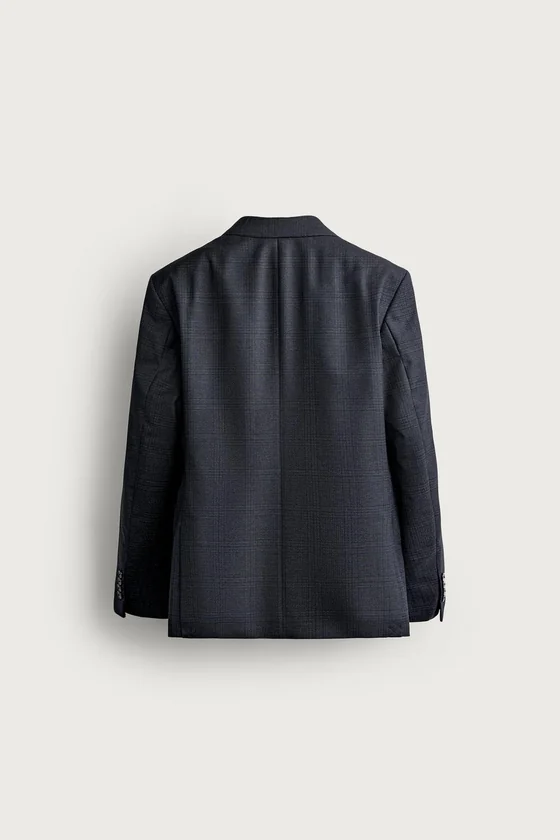 КОСТЮМНЫЙ БЛЕЙЗЕР REGULAR FIT В КЛЕТКУ