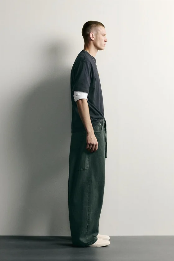 БРЮКИ BARREL FIT НА КУЛИСКЕ