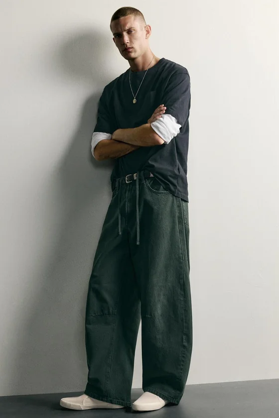 БРЮКИ BARREL FIT НА КУЛИСКЕ