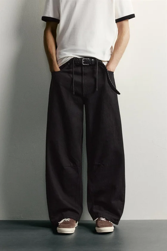 БРЮКИ BARREL FIT НА ШНУРКЕ