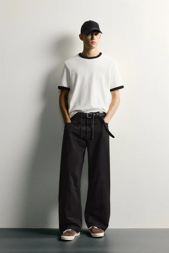 БРЮКИ BARREL FIT НА ШНУРКЕ