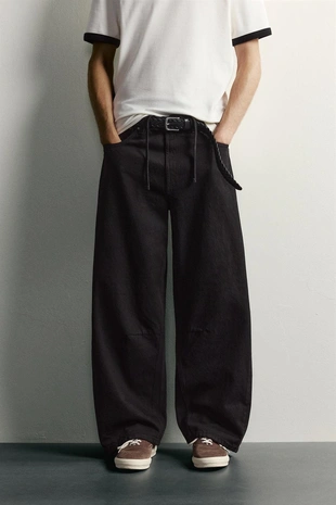 Брюки Barrel Fit на шнурке