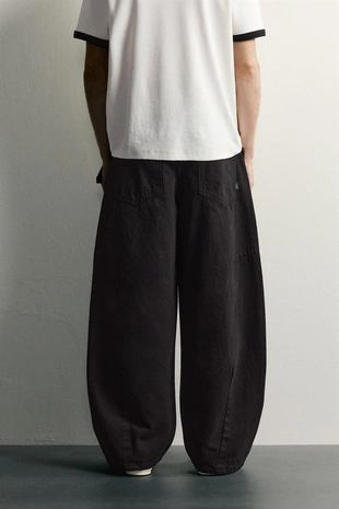 Брюки Barrel Fit на шнурке