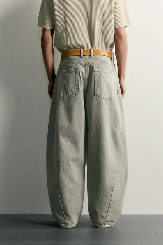 БРЮКИ BARREL FIT НА ШНУРКЕ