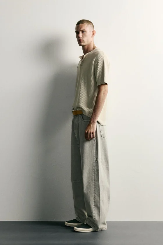 БРЮКИ BARREL FIT НА ШНУРКЕ