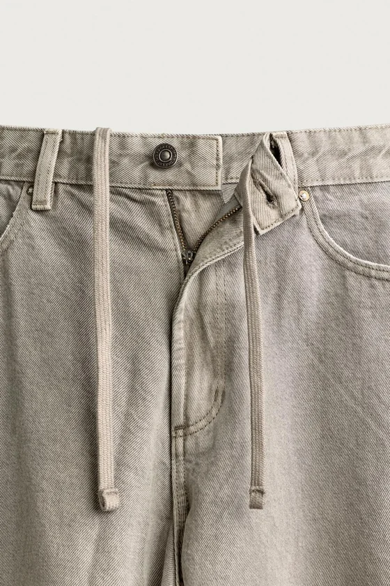 БРЮКИ BARREL FIT НА ШНУРКЕ