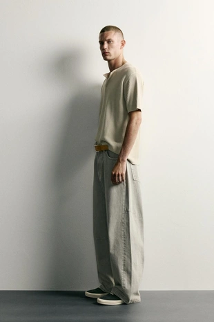 Брюки Barrel Fit на шнурке