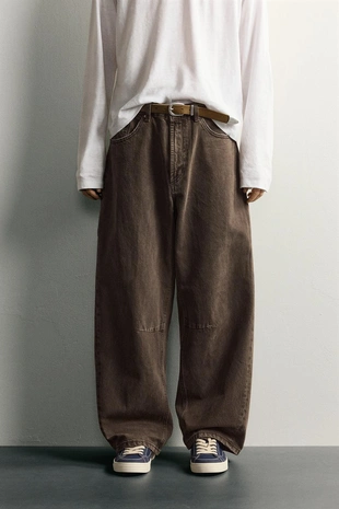 Брюки Barrel Fit на шнурке