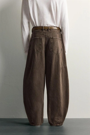 Брюки Barrel Fit на шнурке