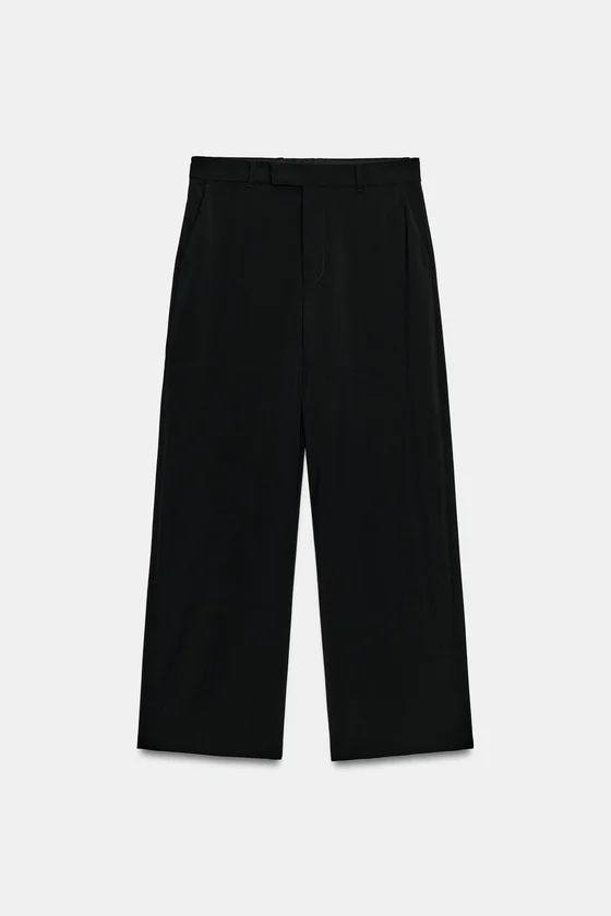ШИРОКИЕ БРЮКИ ИЗ 100% ШЕРСТИ — ZW COLLECTION