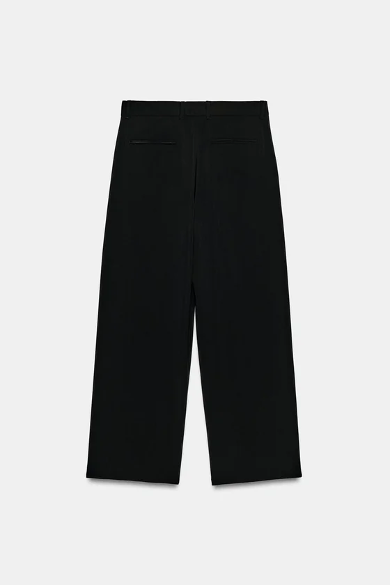 ШИРОКИЕ БРЮКИ ИЗ 100% ШЕРСТИ — ZW COLLECTION