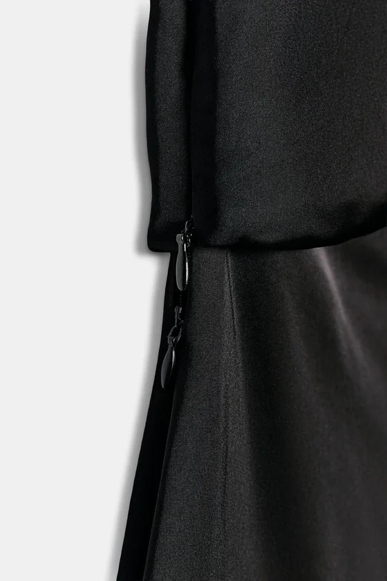АСИММЕТРИЧНОЕ АТЛАСНОЕ ПЛАТЬЕ ZW COLLECTION