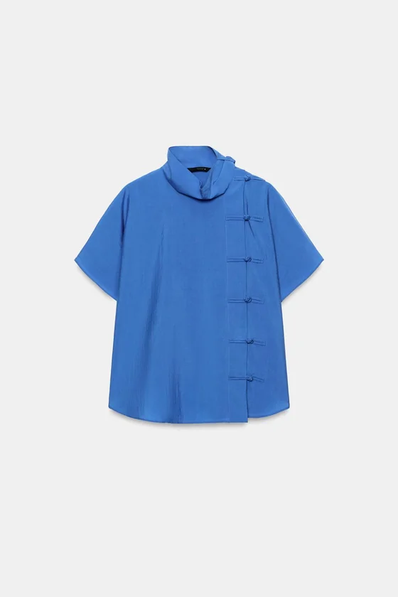 РУБАШКА С ЗАСТЕЖКОЙ НА АЛАМБАРЫ ZW COLLECTION