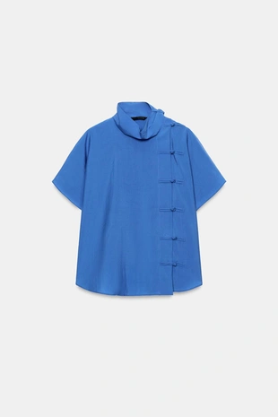 Рубашка с застежкой на аламбары Zw Collection
