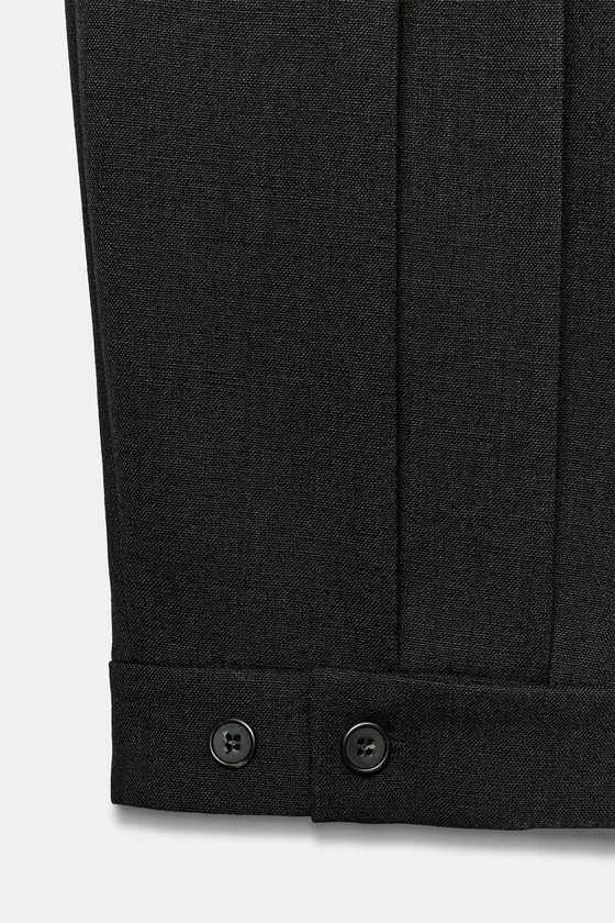 БРЮКИ С ЗАЩИПАМИ И ШЛЕВКАМИ — ZW COLLECTION