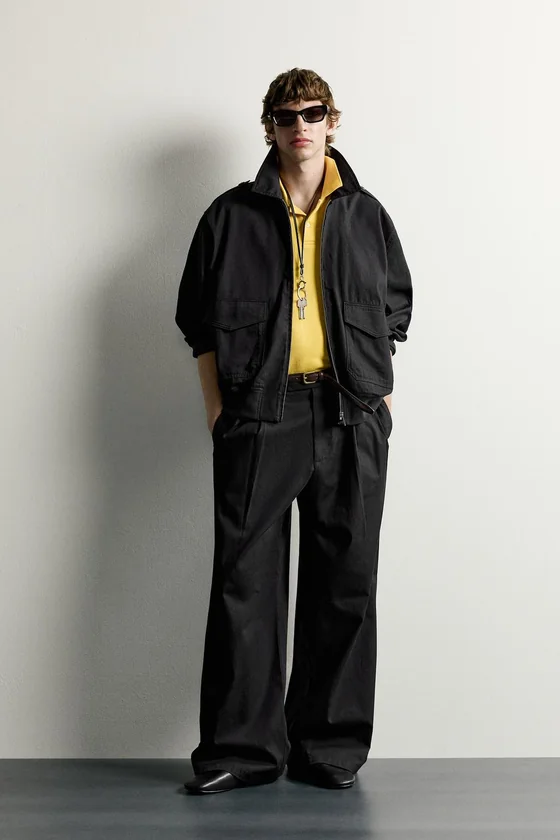 БРЮКИ RELAXED FIT СО СКЛАДКАМИ
