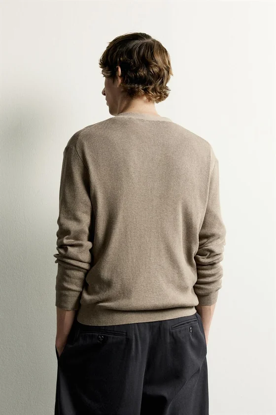 КАРДИГАН RELAXED FIT В РУБЧИК