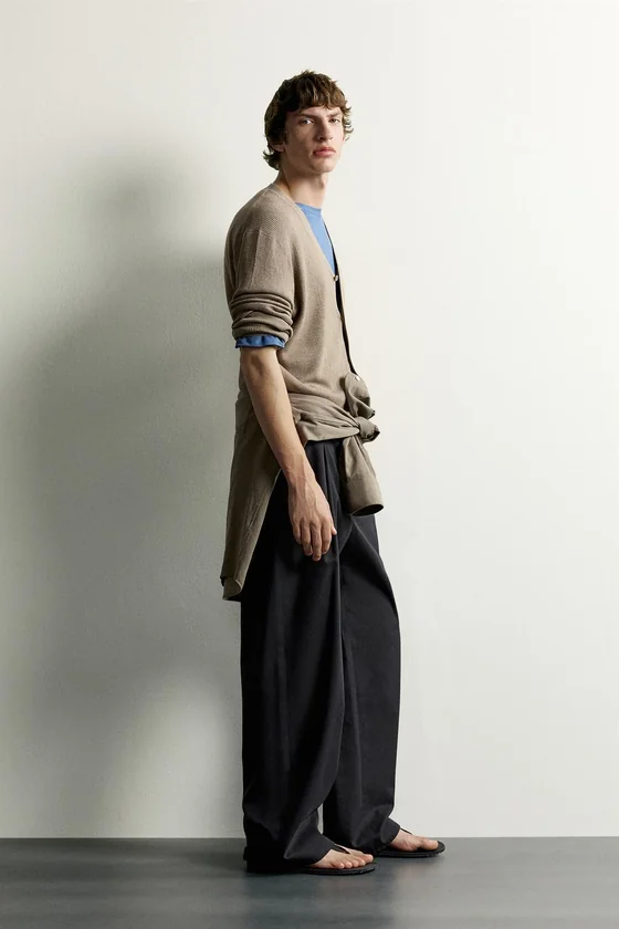 КАРДИГАН RELAXED FIT В РУБЧИК