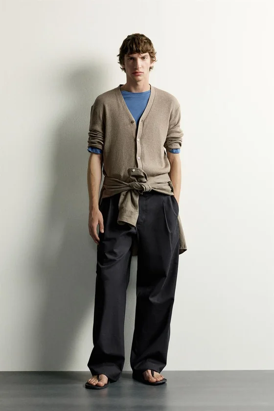 КАРДИГАН RELAXED FIT В РУБЧИК