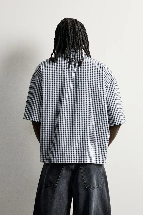 РУБАШКА С НАШИВКАМИ RELAXED FIT