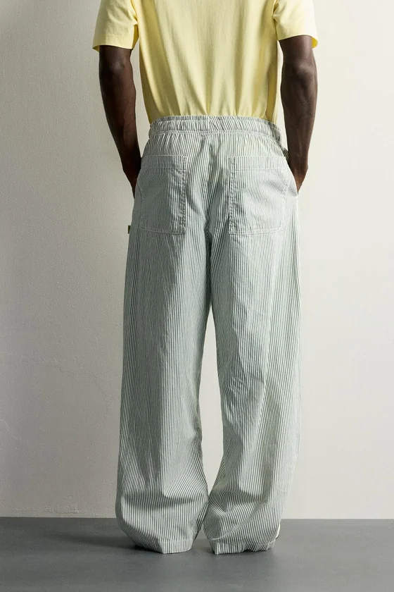 БРЮКИ BAGGY FIT В ПОЛОСКУ