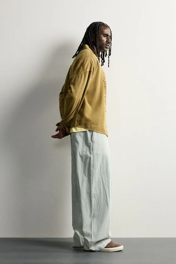 БРЮКИ BAGGY FIT В ПОЛОСКУ