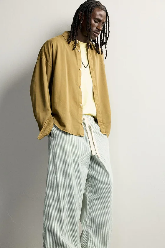 БРЮКИ BAGGY FIT В ПОЛОСКУ