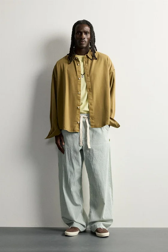 БРЮКИ BAGGY FIT В ПОЛОСКУ