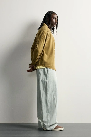 Брюки Baggy Fit в полоску- Заказать в России