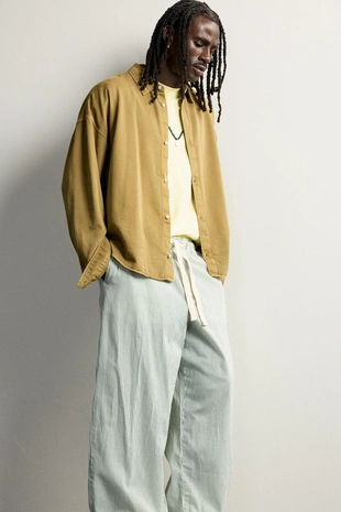 Брюки Baggy Fit в полоску- Заказать в России