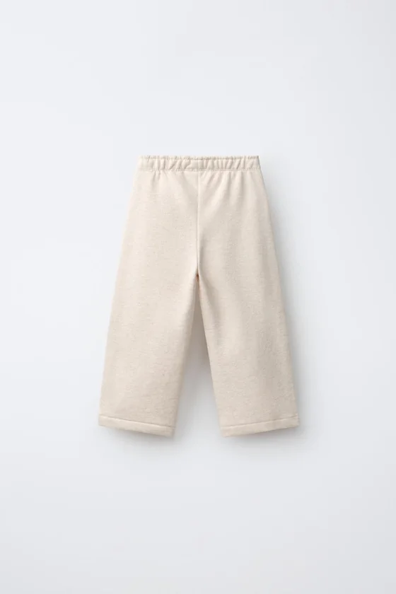 БРЮКИ WIDE LEG С ЛЕНТОЙ С СЕРДЦАМИ