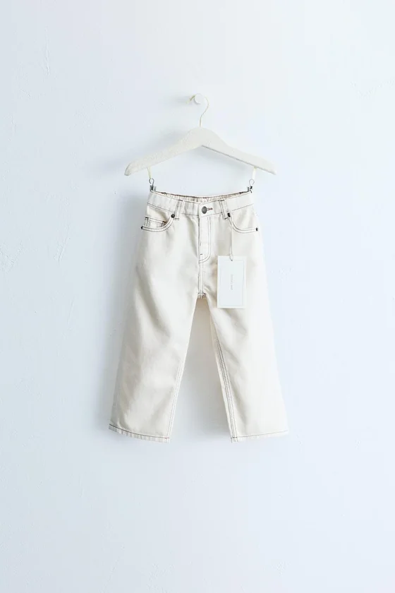 БРЮКИ STRAIGHT-LEG ИЗ ТВИЛА ZARA TIMELESS С КОНТРАСТНОЙ СТРОЧКОЙ