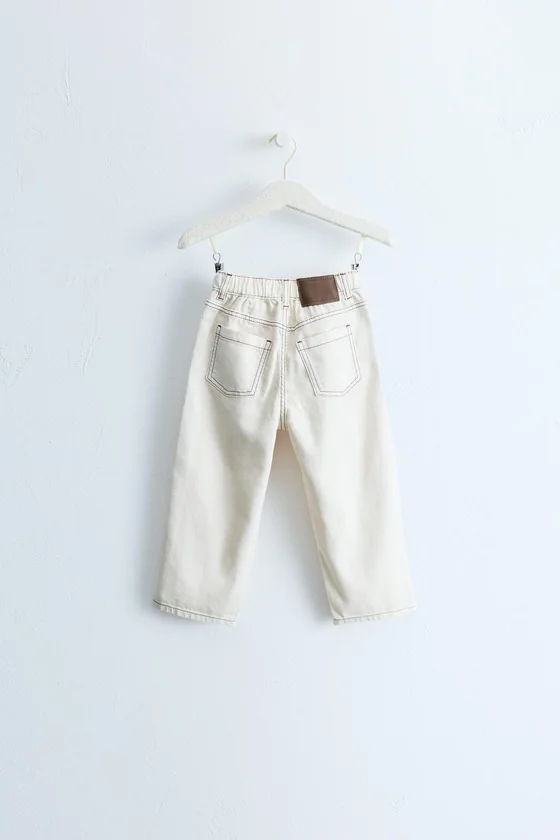 БРЮКИ STRAIGHT-LEG ИЗ ТВИЛА ZARA TIMELESS С КОНТРАСТНОЙ СТРОЧКОЙ